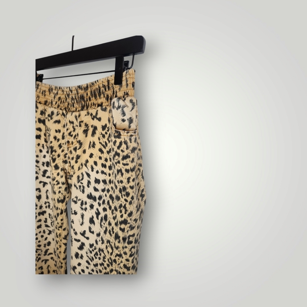 Turquoise Haven Leopard Print straight let Pants Size Small Style cv8810ch - Picture 5 of 7